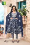 Sheen By Hirwa Naira Cut Rayon Printed Plus Size Kurti With Bottom Dupatta Wholesale Price In Surat
